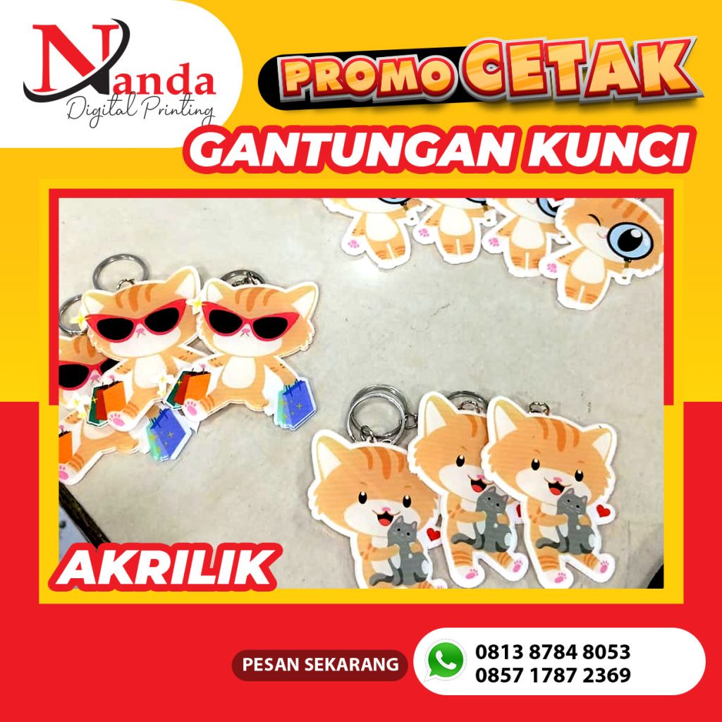 Jasa Cetak Gantungan Kunci