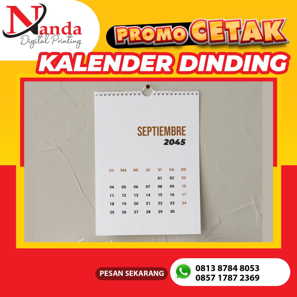 Jasa Cetak Cepat Kalender Dinding di Jakarta