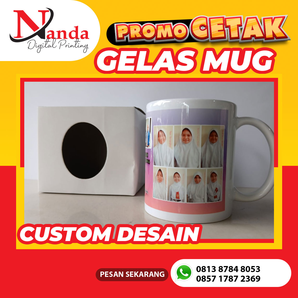Jasa Cetak Cepat Gelas Mug di Jakarta