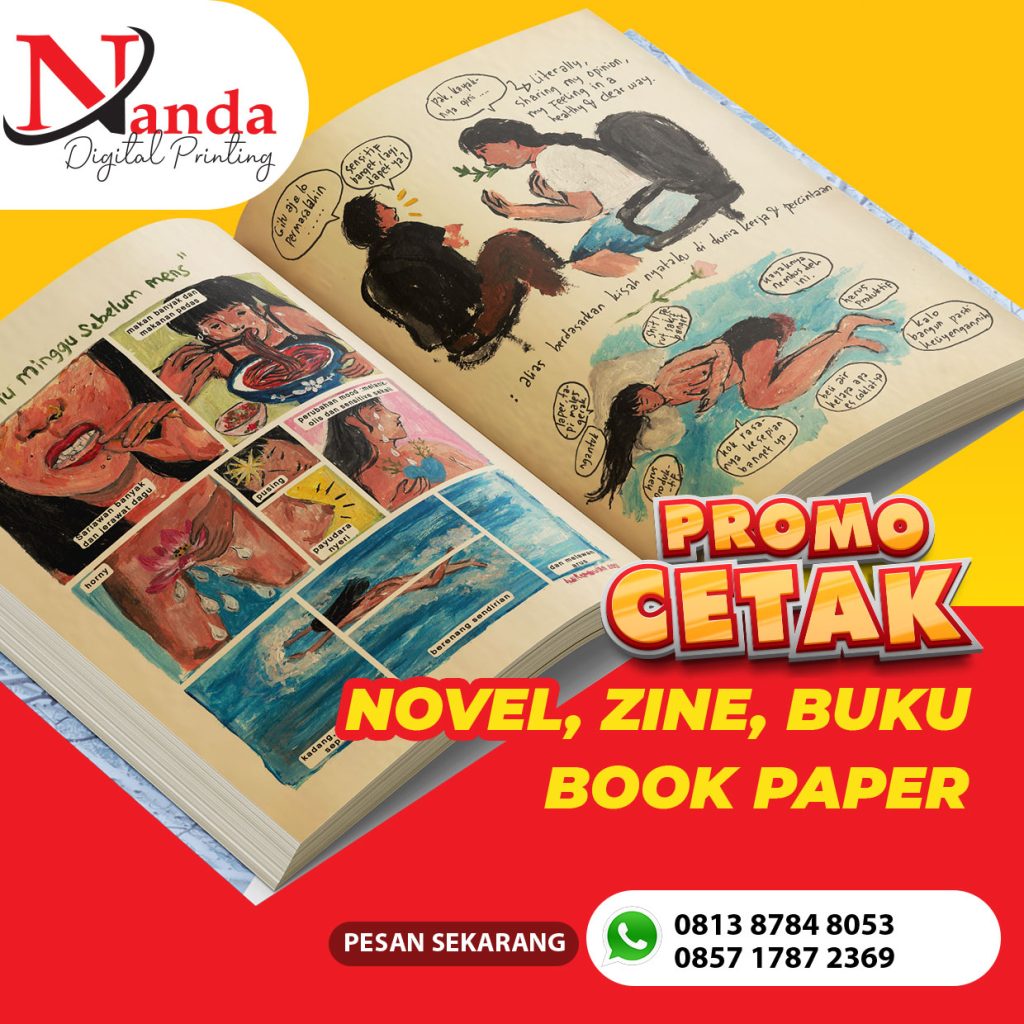 Jasa Cetak Cepat Novel Zine dan Buku Book Paper di Jakarta