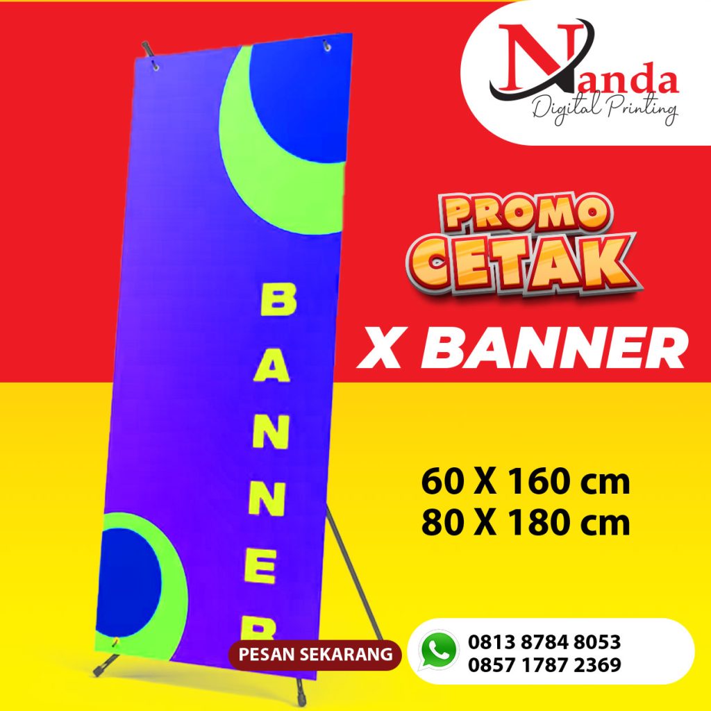 Jasa Cetak Cepat X Banner di Jakarta