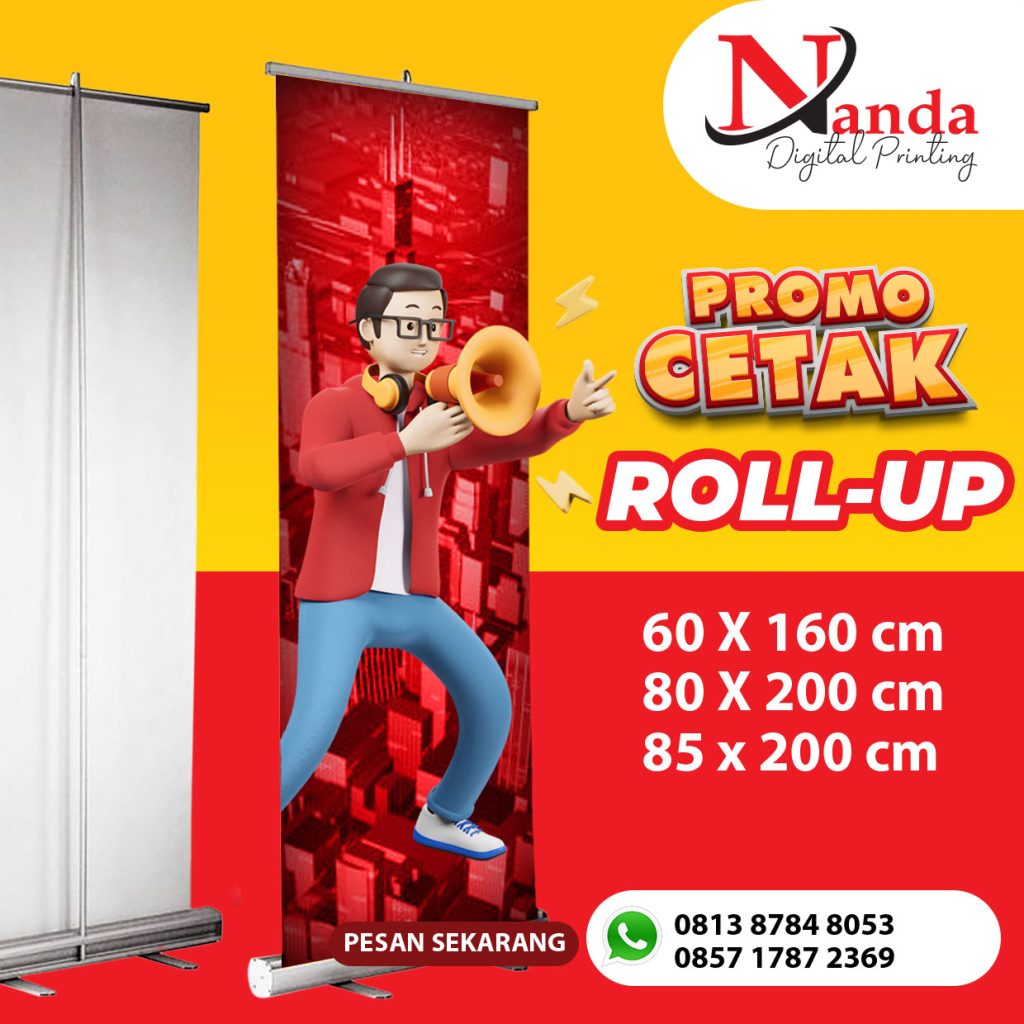 Jasa Cetak Cepat Roll Up di Jakarta